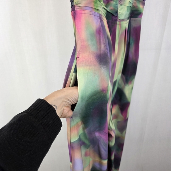 Athleta x Alicia Keys Enlighten Up Jumpsuit Watercolor Print Size 4 - Picture 4 of 14